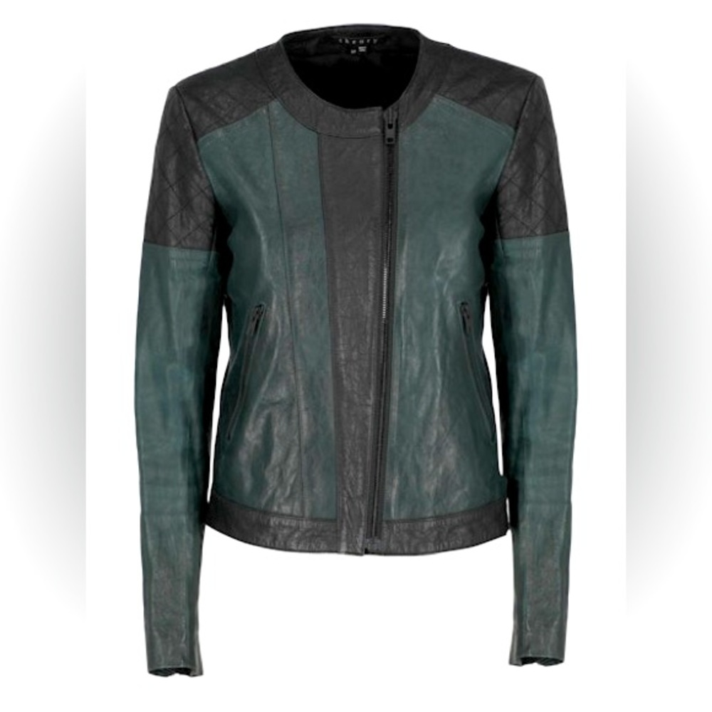Theory Leather Jacket- Small Size